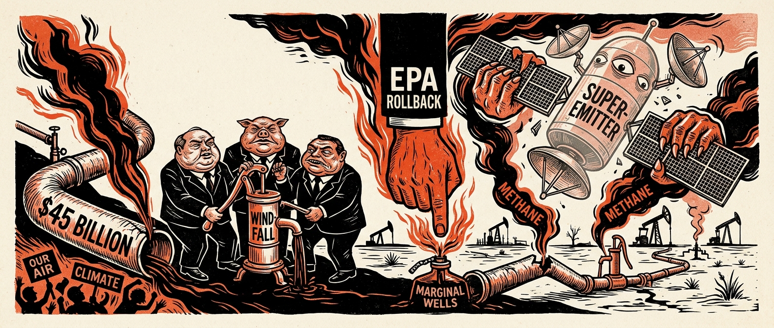 The EPA Torches Federal Methane Rules for Oil Executives